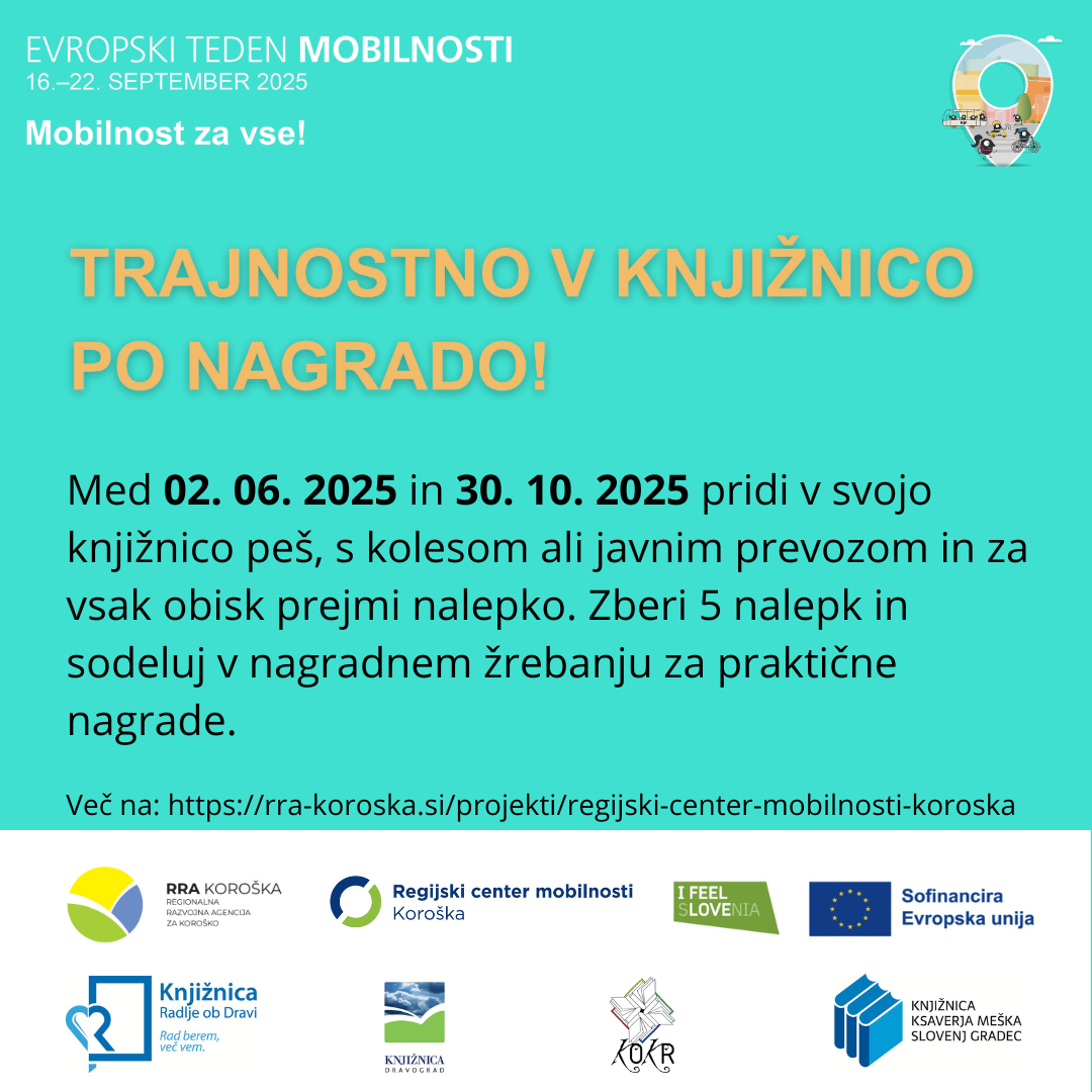 Trajnostno v knjižnico po nagrado