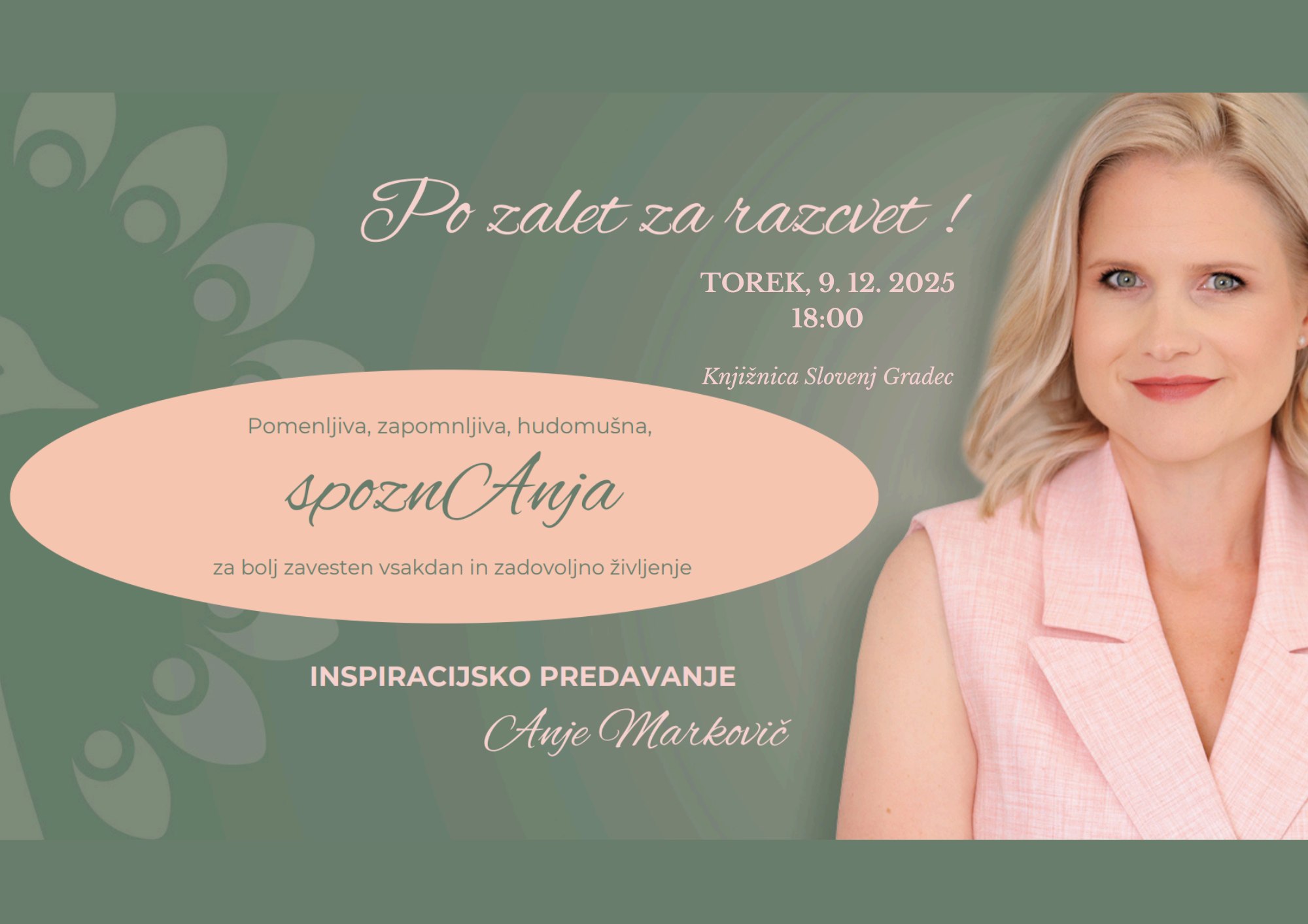 vabilo na predavanje Anje Markovič