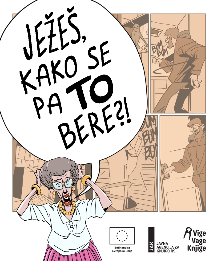 vabilo na delavnico branja stripa